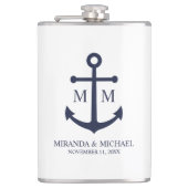 Hochzeit der Nautic Navy Flachmann (Vorderseite)