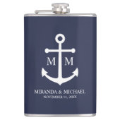 Hochzeit der Nautic Navy Flachmann (Vorderseite)