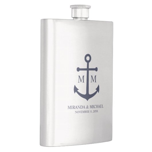 Hochzeit der Nautic Navy Flachmann (Rechts)