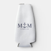 Hochzeit der Nautic Navy Flaschenkühler (Vorderseite)