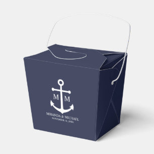 Hochzeit der Nautic Navy Geschenkschachtel