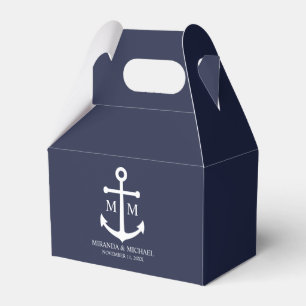 Hochzeit der Nautic Navy Geschenkschachtel