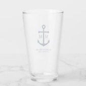 Hochzeit der Nautic Navy Glas (Rückseite)