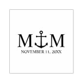 Hochzeit der Nautic Navy Gummistempel (Prägung)