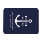 Hochzeit der Nautic Navy Magnet (Horizontal)