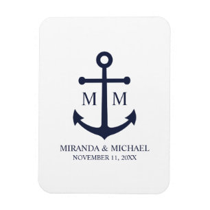 Hochzeit der Nautic Navy Magnet