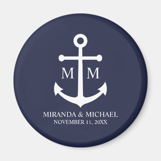 Hochzeit der Nautic Navy Magnet (Vorne)