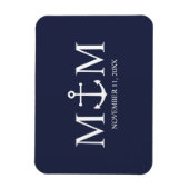 Hochzeit der Nautic Navy Magnet (Vertikal)