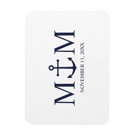 Hochzeit der Nautic Navy Magnet (Vertikal)
