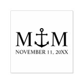 Hochzeit der Nautic Navy Permastempel (Design)