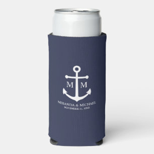 Hochzeit der Nautic Navy Selters Dosenkühler