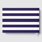 Hochzeit der Nautischen Marine und des Weißstreife Gästebuch (Rückseite)