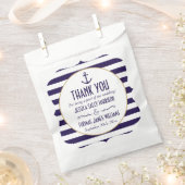 Hochzeit der Nautischen Marine und des Weißstreife Geschenktütchen (Ausgeschnitten)