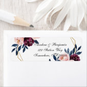 Hochzeit der Navy Burgundy Blush Pink Peony (Insitu)