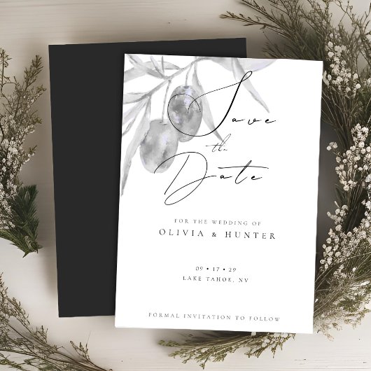 Hochzeit der Olive-Verzweigung Wasserfarbe speiche