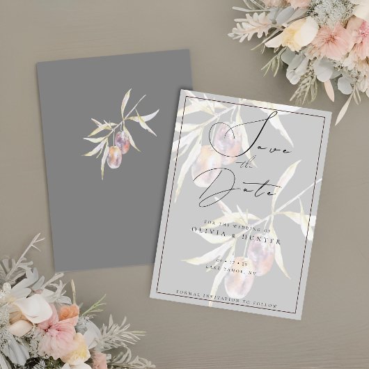 Hochzeit der Olive-Verzweigung Wasserfarbe speiche