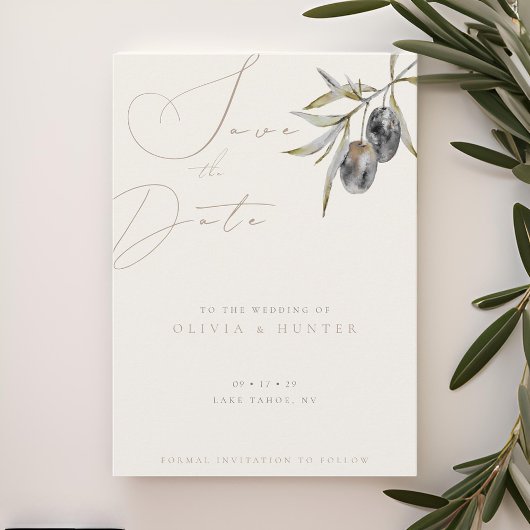 Hochzeit der Olive-Verzweigung Wasserfarbe speiche