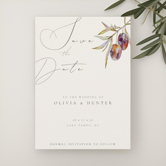 Hochzeit der Olive-Verzweigung Wasserfarbe speiche