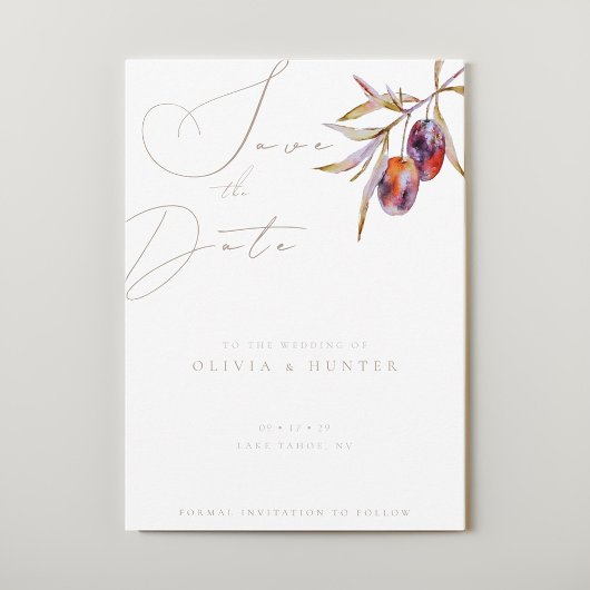 Hochzeit der Olive-Verzweigung Wasserfarbe speiche