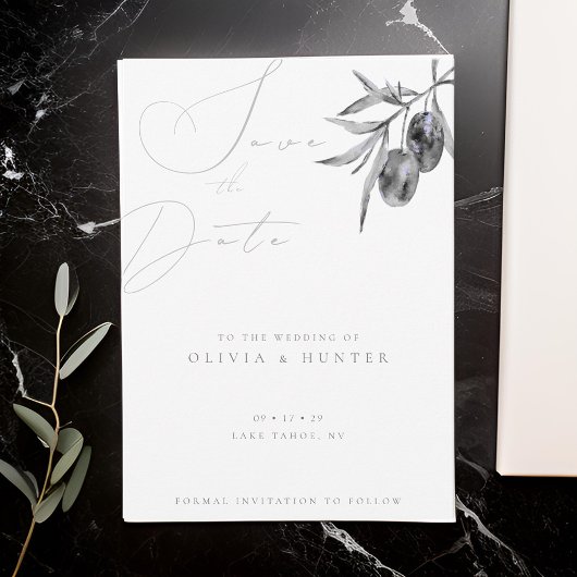 Hochzeit der Olive-Verzweigung Wasserfarbe speiche