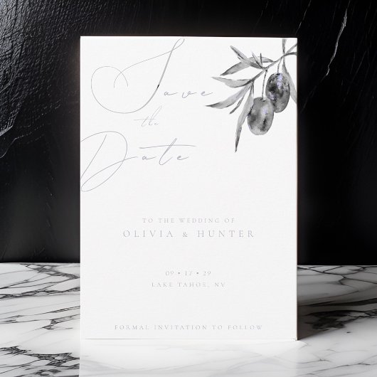 Hochzeit der Olive-Verzweigung Wasserfarbe speiche