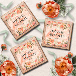 Hochzeit der Orangen Wasserfarbe Quadratischer Aufkleber<br><div class="desc">Elegante orangefarbene Blume und elegante Blätter heben diese quadratischen Aufkleber hervor. Verwenden Sie für Hochzeiten oder Brautparty Gastgeschenke,  Umschlag Aufkleber oder was auch immer Sie wählen. PASSENDE Artikel in unserem Geschäft.</div>