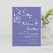 Hochzeit der Orchideen Einladung (Stehend Vorderseite)