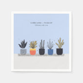 Hochzeit der Pflanze des Blauen Teppichs Serviette (Vorderseite)