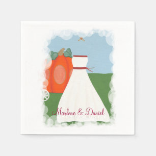 Hochzeit der Princess Dress Pumpkin Carriage Serviette