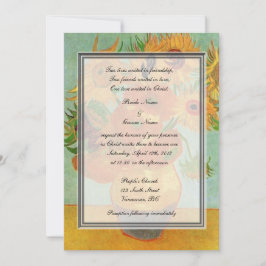 Hochzeit der Religion, van Gogh zwölf Sonnenblumen Einladung