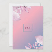 Hochzeit der romantischen Pastellkirsche Einladung (Rückseite)