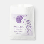 Hochzeit der romantischen violetten Blumen Geschenktütchen (Vorderseite)