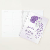 Hochzeit der romantischen violetten Blumen Planer (Anzeige)