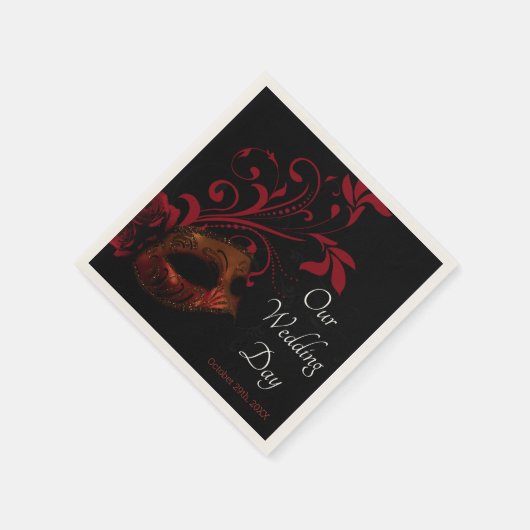 Hochzeit der Roten Flora Serviette (Ecke)