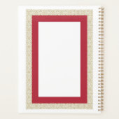 Hochzeit der roten islamischen Geometrie Planer (Rückseite)