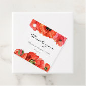 Hochzeit der Roten Popper Geschenkanhänger (Beispiel)
