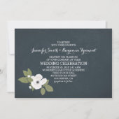 Hochzeit der Rustikalen Flora Einladung (Rückseite)