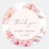 Hochzeit der Sakura-Kirschblüte Runder Aufkleber (Vorderseite)