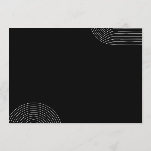 Hochzeit der Schwarzen geometrischen Icon Timeline Programm (Rückseite)