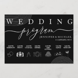 Hochzeit der Schwarzen geometrischen Icon Timeline Programm