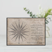 Hochzeit der Seejacht Einladung (Stehend Vorderseite)