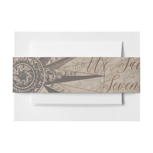 Hochzeit der Seejacht Einladungsbanderole (Vorderseite Beispiel)