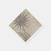 Hochzeit der Seejacht Serviette (Ecke)