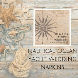 Hochzeit der Seejacht Serviette