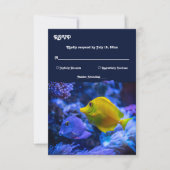 Hochzeit der Seeküste an der Küste des Blauen Unte RSVP Karte (Vorderseite)