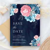 Hochzeit der Seestreitkräfte der blauen Rose Pink Save The Date