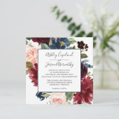 Hochzeit der Seestreitkräfte und der Burgunder Was Einladung (Stehend Vorderseite)