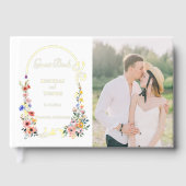 Hochzeit der Sommerarche der Wildblume Watercolor Gästebuch (Vorderseite)