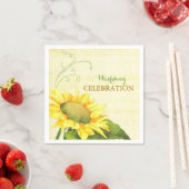 Hochzeit der Sonnenblumen Serviette (Beispiel)