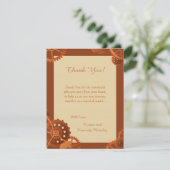 Hochzeit der Steampunk Zahn-Gang-4x5 danken Ihnen Dankeskarte (Stehend Vorderseite)